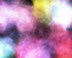 Realistic Space Background with Nebula Star Clouds.