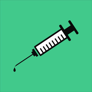 Syringe, Injection, Vaccination in trendy outline style design. Vector graphic illustration. Syringe icon for website design, logo, app, and ui. Editable vector stroke.Pixel perfect. EPS 10.