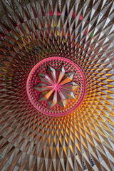 wonderful colored patterns on glass