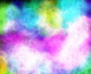 Realistic Space Background with Nebula Star Clouds.