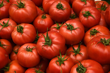 frische Tomaten auf einem Markt © R+R