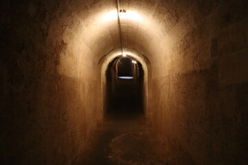 through the passageway