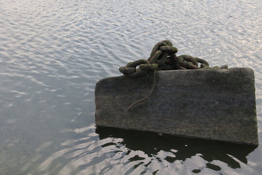 mooring in the river