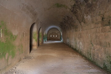 through the passageway