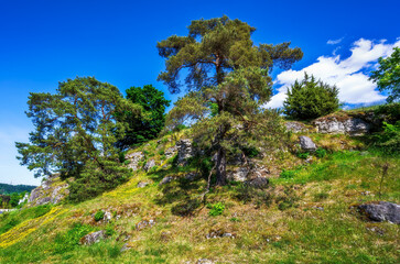 Hill in the Altmühltal in Bavaria