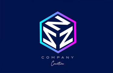 pink blue XXXXXXXXX three letter cube alphabet letter logo icon design with polygon design. Creative template for company and business