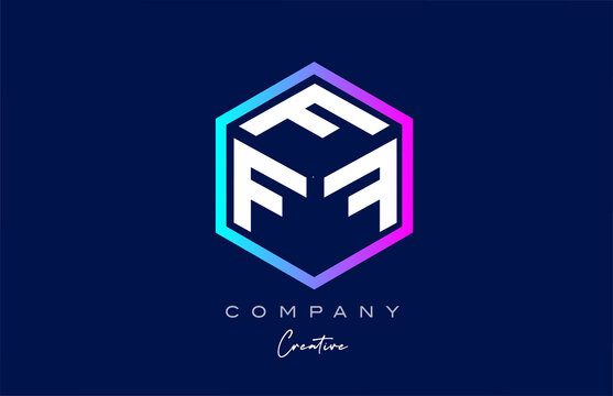 pink blue XXXXXXXXX three letter cube alphabet letter logo icon design with polygon design. Creative template for company and business