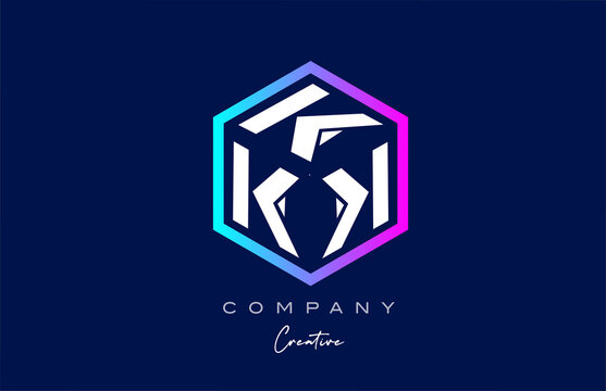 pink blue XXXXXXXXX three letter cube alphabet letter logo icon design with polygon design. Creative template for company and business