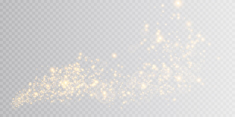 golden light png. Bokeh light lights effect background. Christmas glowing dust background Christmas glowing light bokeh confetti and glitter texture overlay for your design.