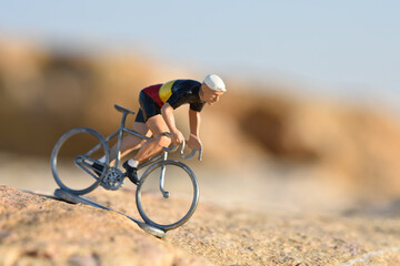 Fototapeta na wymiar Cyclisme cycliste vélo champion Belge Belgique 