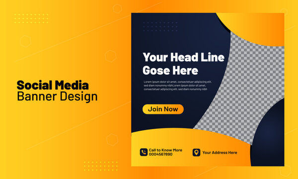 Social Media post design for gym