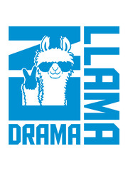 Spruch No Drama Llama 