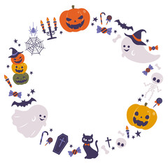 ハロウィンフレーム素材