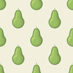 Samless repeated pattern with avocado
