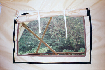tent window in the morning © Henry