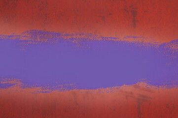 Dirty toned iron battered background with a strip