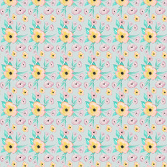 Watercolor Seamless Pattern vector art printable for fabric textile premium