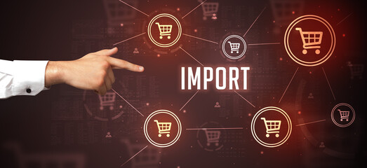 Close-Up of cropped hand pointing