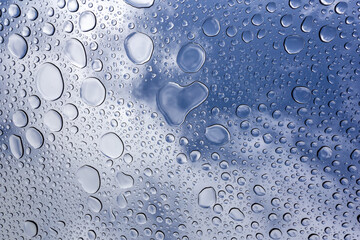 A water drops on the glass