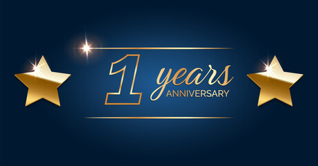 1 year anniversary hapy birthday first invitation celebration party card event.