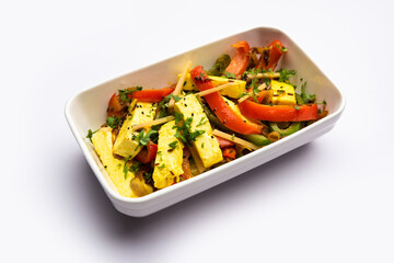 Paneer Jalfrezi - cottage cheese cooked with peppers and onion