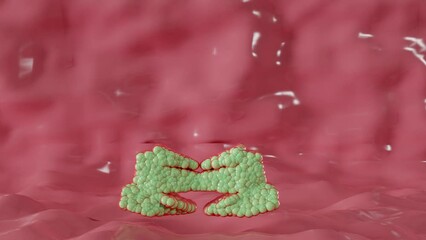 Alogliptin diabetes drug molecule. dipeptidyl peptidase 4 (DPP-4) or gliptin class of antidiabetic medicines. anti-diabetic drug in the DPP-4 inhibitor class, GIP, glucose, GLP1, Glucagon, 3d render