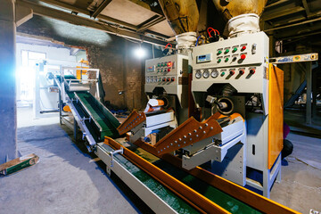 Cement packaging, bagging and stacking machine