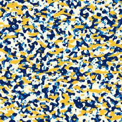 Abstract Background with Blue and Yellow Dots, Poster backdrop Design, Latest Fishing Camouflage Texture Wallpaper for shirts, fabric, marble, mugs, cards.