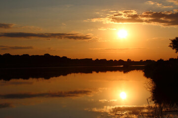 Obraz premium Sonnenuntergang Sabie River/ Sundown Sabie River /