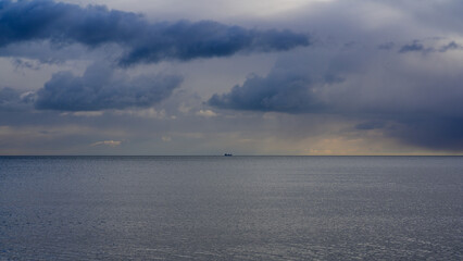 downpour in the sea