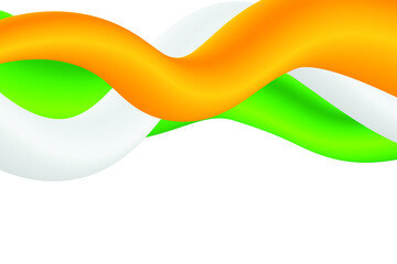 Abstract Indian Flag background, tricolors, independence day, 75th, August, republic India