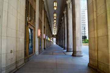 Chicago, Illinois, USA - June 18, 2022: Civic Opera House in Chicago, is the permanent home of the Lyric Opera of Chicago, USA