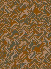 Abstract and contemporary camouflage pattern