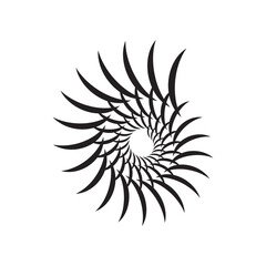 Fototapeta na wymiar Circle vector flat design template logo