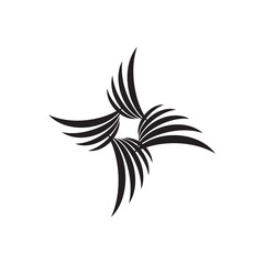 Fototapeta premium Wing Logo Template vector icon illustration design