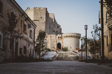 Italy, July 2022: architectural details of the island of San Nicola