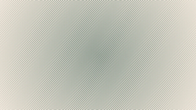 Parallel Angled Hatching Wavy Ripple Lines Halftone Pattern Abstract Vector Smooth Gradient Pale Green Texture Isolated On Light Back. Half Tone Art Graphic Oblique Etching Strokes Aesthetic Wallpaper