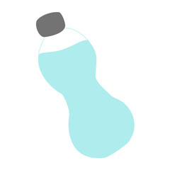 Bottle of water, flat style icon vector
