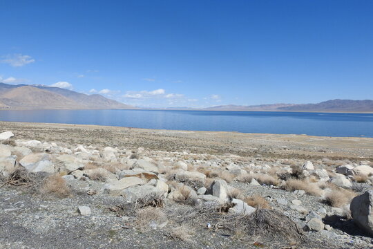 The beautiful scenery of Walker Lake, in Mineral county, Nevada.