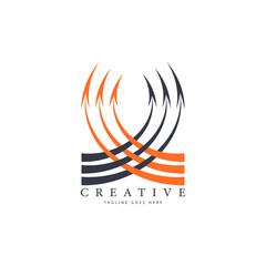 Growth plane sky increase capital Icon Design Elements Logo