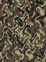 Fototapeta na wymiar Abstract and contemporary camouflage pattern