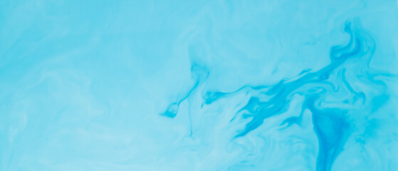 Fluid Аrt blue background. Abstract backdrop on liquid. Trendy wallpaper in light blue shades