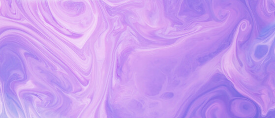 Abstract violet backdrop on liquid surface. Liquid marble texture. Fluid Art