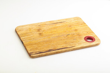 Wooden board for kitchen isolated