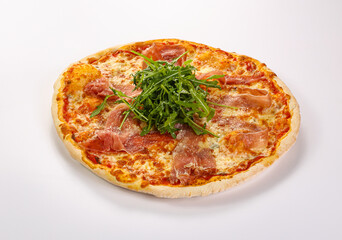 Pizza with parma and rucola