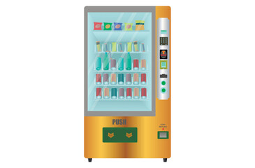 golden color vending machine with groceriesgolden color vending machine with groceries