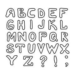 english alphabet, coloring book for the youngest, teaching kids, lettering