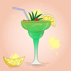 Glass with lemonade2