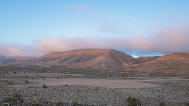 Running clouds over Famara timelapse, Lanzarote