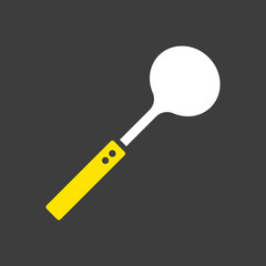 Ice cream spoon vector icon. Kitchen appliances